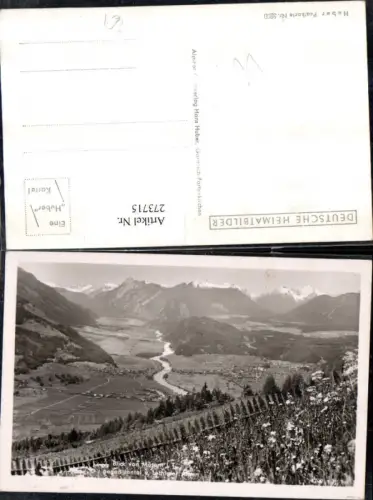 273715,Blick von Mösern geg. Inntal u. Lechtaler Alpen Bergkulisse pub Hans Huber 5200