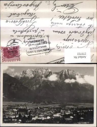 273722,Hall in Tirol Totale Bergkulisse pub A. Stockhammer 5019