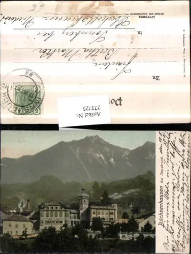 273725,Büchsenhausen b. Innsbruck Teilansicht Bergkulisse