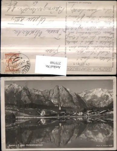 273760,Seefeld in Tirol Totale geg. Wettersteingruppe Bergkulisse
