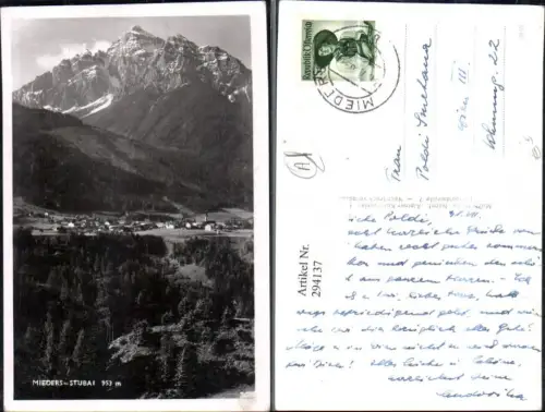 294137,Mieders im Stubai Totale Bergkulisse