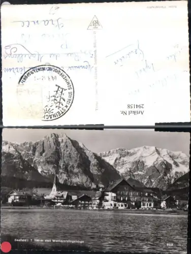 294158,Seefeld in Tirol Totale m. Wettersteingebirge Bergkulisse