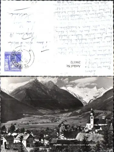 294172,Fulpmes Totale geg. Stubaier Gletscher Bergkulisse