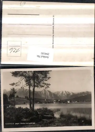 294181,Seefeld in Tirol Teilansicht geg. Wettersteingebirge Bergkulisse