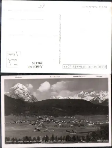 294185,Seefeld in Tirol Totale geg. Hohe Munde u. Zugspitze Bergkulisse