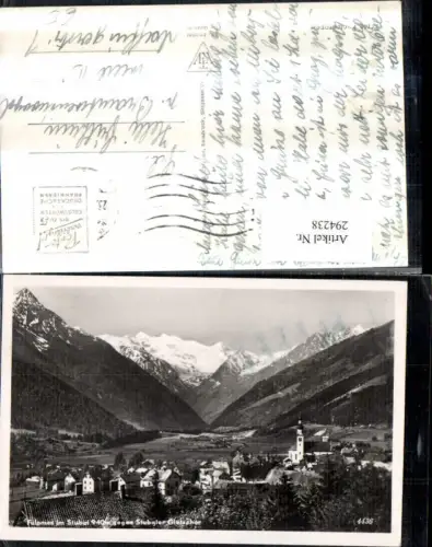 294238,Fulpmes im Stubai Totale geg. Stubaier Gletscher Bergkulisse