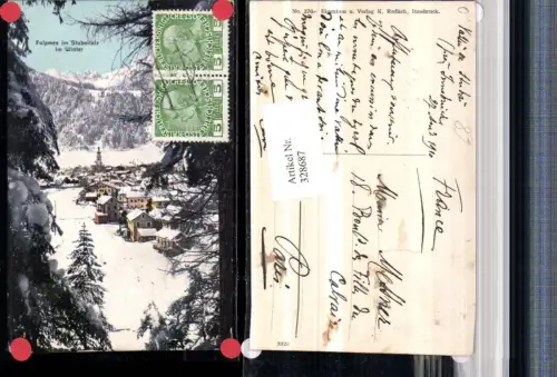 328687,Fulpmes im Stubaital Totale Winterbild