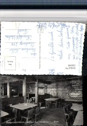 330598,Glungezerhütte b. Tulfes Innenansicht