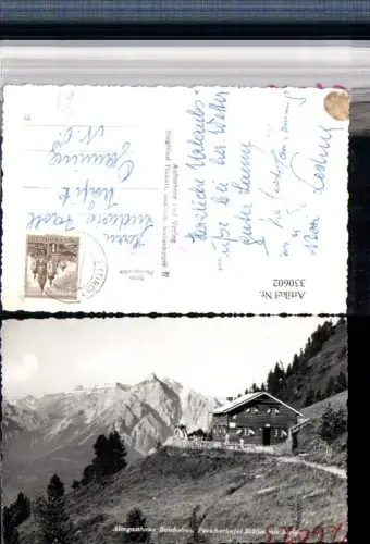 330602,Almgasthaus Boscheben am Patscherkofel b. Patsch m. Serles Bergkulisse