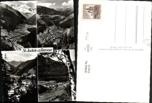 335117,St. Jodok am Brenner Totale Bergkulisse Mehrbildkarte