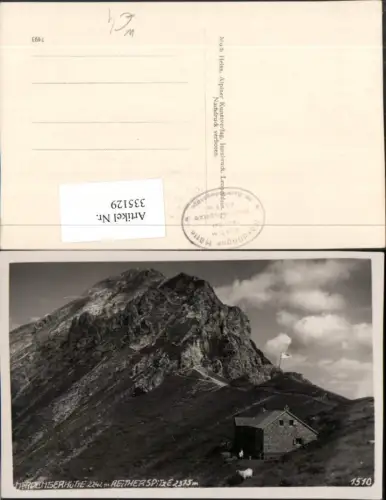 335129,Nördlingerhütte Berghütte b. Seefeld m. Reitherspitze Bergkulisse