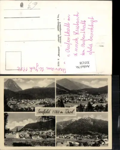335138,Seefeld in Tirol Totale Bergkulisse Mehrbildkarte