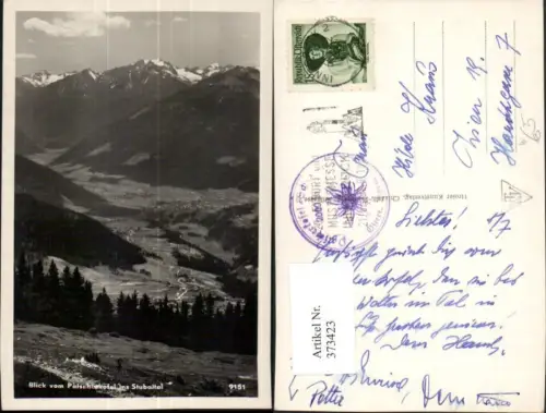 373423,Blick vom Patscherkofel ins Stubaital b. Lans Bergkulisse