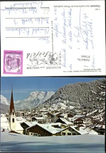 373445,Seefeld in Tirol Totale geg. Karwendelspitze Bergkulisse Winterbild