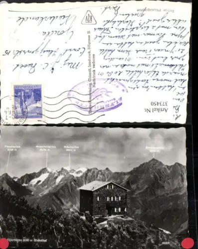 373450,Elferhütte Berghütte b. Neustift im Stubaital Bergkulisse