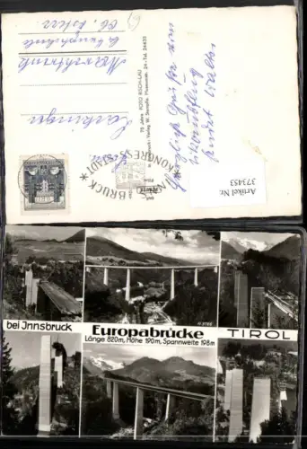 373453,Europabrücke Brücke b. Innsbruck Mehrbildkarte