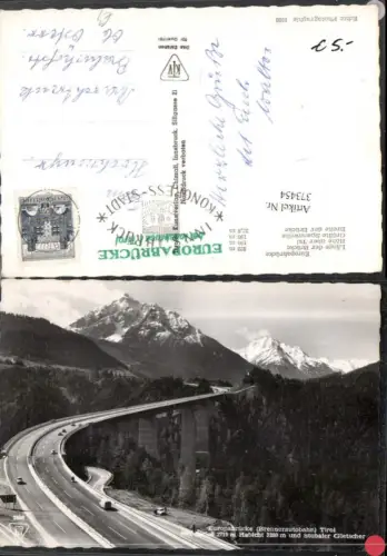 373454,Europabrücke Brücke b. Innsbruck m. Serles Bergkulisse