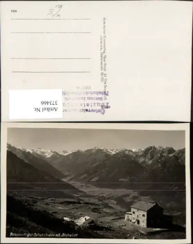 373466,Patscherkofel-Schutzhaus b. Patsch m. Stubaier Bergkulisse