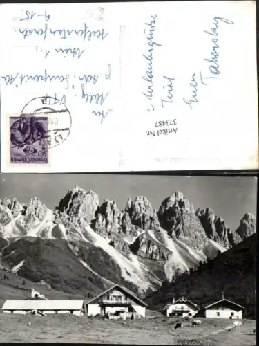 373487,Kalkkögel Kemater Alm b. Grinzens Almhütten Bergkulisse