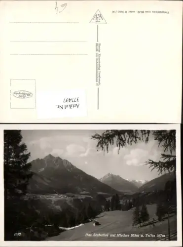 373497,Stubaital b. Mieders u. Telfes Bergkulisse