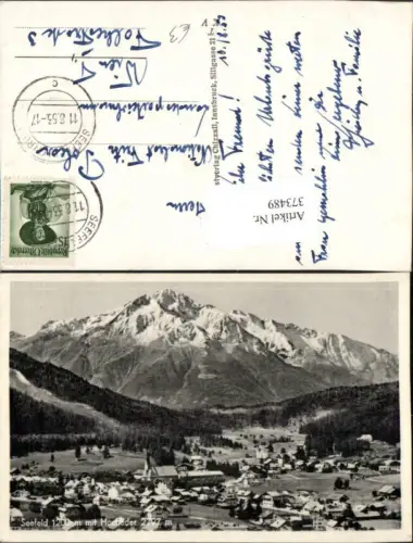 373489,Seefeld in Tirol Totale m. Hocheder Bergkulisse
