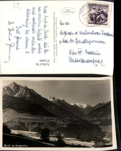 373499,Blick ins Stubaital b. Neustift Bergkulisse