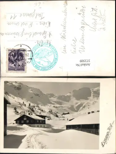 373509,Lizumer-Hof b. Wattens Bergkulisse Winterbild