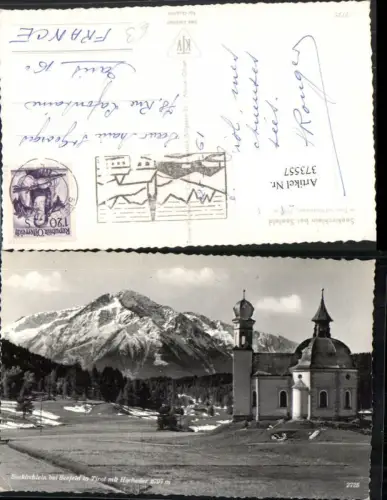 373557,Seefeld in Tirol Seekirchlein Kirche m. Hocheder Bergkulisse