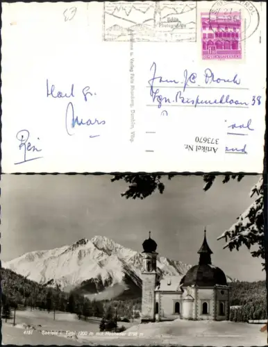 373670,Seefeld in Tirol Seekirchlein Kirche m. Hocheder Bergkulisse Winterbild