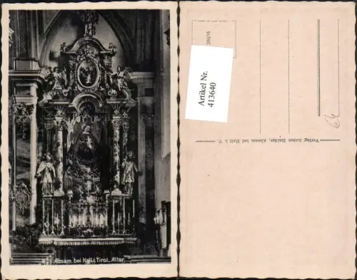 413640,Absam b. Hall in Tirol Kirche Innenansicht Altar