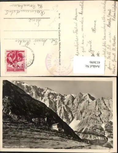 413696,Karwendel-Haus Berghütte b. Scharnitz Bergkulisse