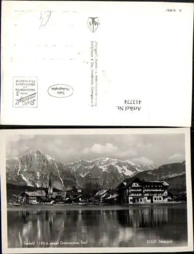 413774,Seefeld Teilansicht geg. Dreitorspitze Bergkulisse