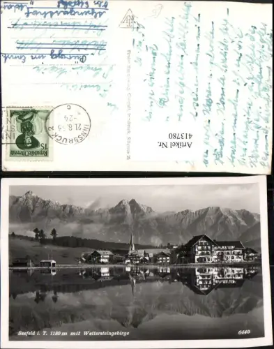 413780,Seefeld in Tirol Teilansicht m. Wettersteingebirge Bergkulisse
