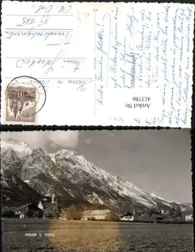 413786,Absam in Tirol b. Hall Teilansicht Bergkulisse