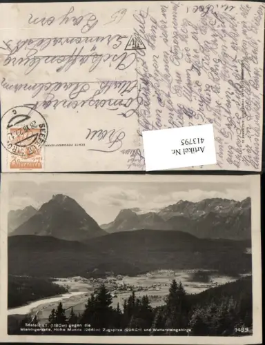 413795,Seefeld in Tirol Totale geg. Miemingerkette Bergkulisse
