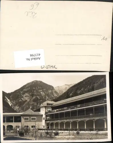 413798,Hochzirl b. Zirl Gebäude Liegehallen Bergkulisse