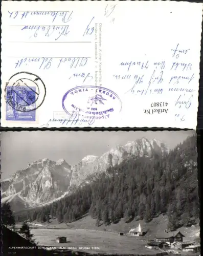 413807,Alpenwirtschaft Schlicker-Alm b. Telfes im Stubai Bergkulisse