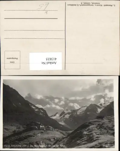 413835,Franz-Sennhütte Berghütte b. Neustift im Stubaital Bergkulisse