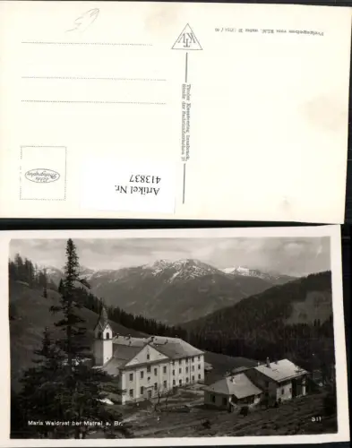 413837,Maria Waldrast b. Matrei am Brenner Kirche Bergkulisse
