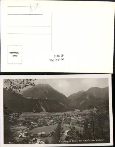 413839,Fulpmes im Stubai Totale m. Ampferstein Bergkulisse