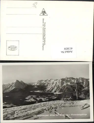 413859,Seefelderjöchl b. Seefeld m. Miemingergebirge Bergkulisse
