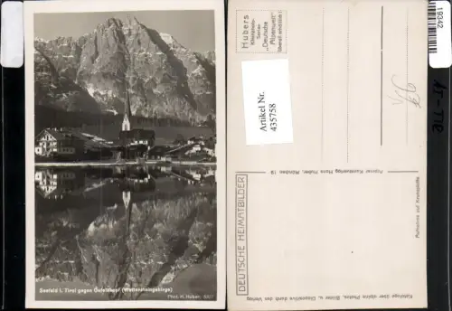 435758,Seefeld in Tirol Teilansicht geg. Oefelekopf Bergkulisse pub H. Huber 5327