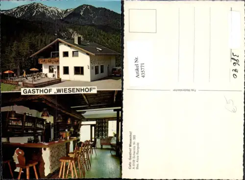 435771,Scharnitz Cafe Gasthof Wiesenhof Mehrbildkarte