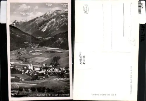 435786,Steinach am Brenner Totale geg. Gschnitztal Bergkulisse