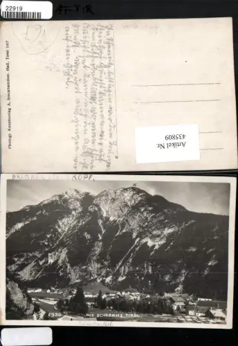435809,Scharnitz Totale m. Brunnensteinkopf Bergkulisse pub A. Stockhammer 6930