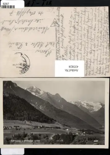 435824,Schönberg im Stubaital Totale Bergkulisse