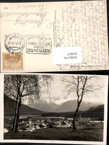 435837,Seefeld in Tirol Totale geg. Kalkkögel Bergkulisse