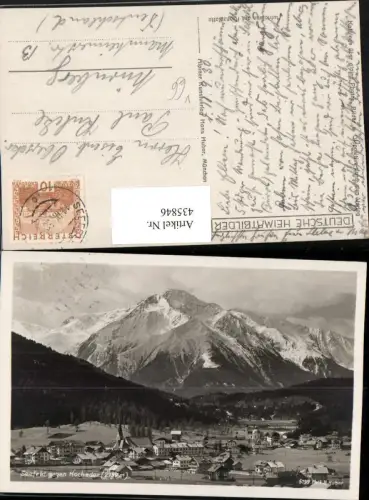 435846,Seefeld in Tirol Totale geg. Hocheder Bergkulisse pub H. Huber 5199