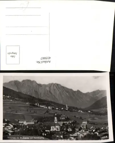 435887,Fulpmes im Stubaital Totale m. Nordkette Bergkulisse