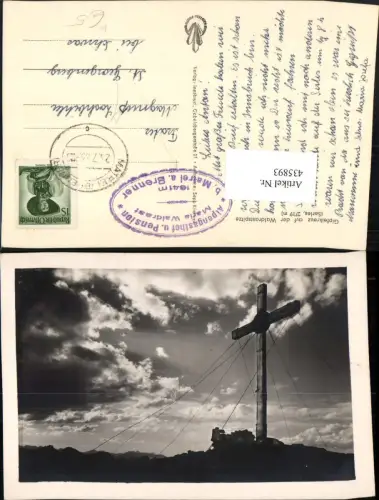 435893,Gipfelkreuz auf d. Waldrastspitze b. Matrei am Brenner